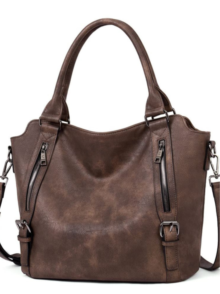 Borsa a tracolla di grande capacità in stile retrò