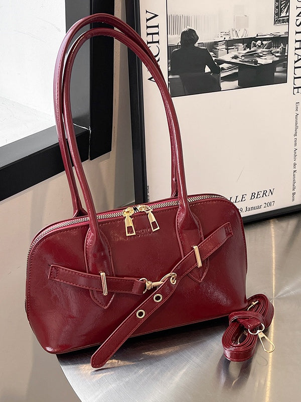 Borsa a tracolla a conchiglia retro alla moda