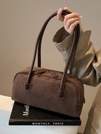 Borsa a tracolla retrò opaca borsa a cuscino casual