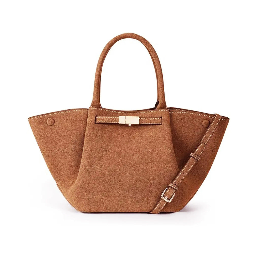 Borsa tote in finta suede vintage versatile