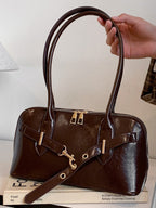 Borsa a tracolla a conchiglia retrò alla moda