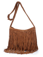 Borsa a tracolla con nappine da donna