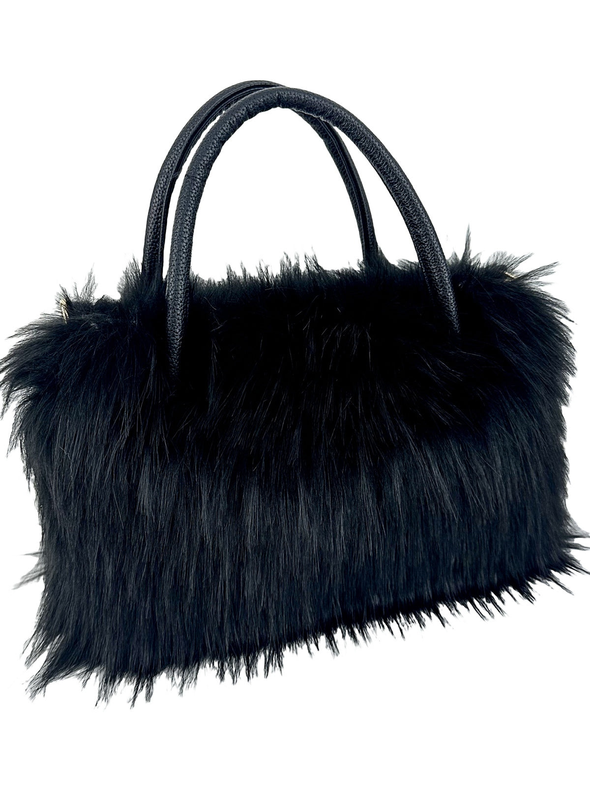 Borsa a tracolla con catena alla moda in peluche