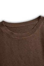 Set gonna e maglione lavorato a maglia con scollo rotondo da donna MDA0737H3Y
