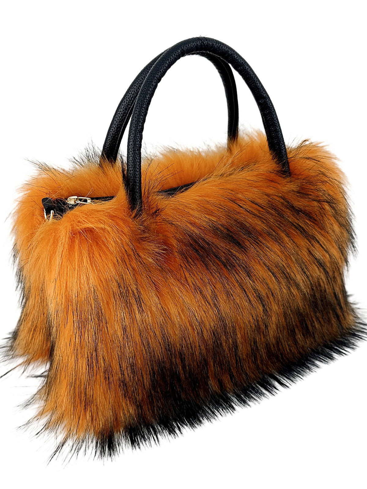Borsa a tracolla con catena alla moda in peluche