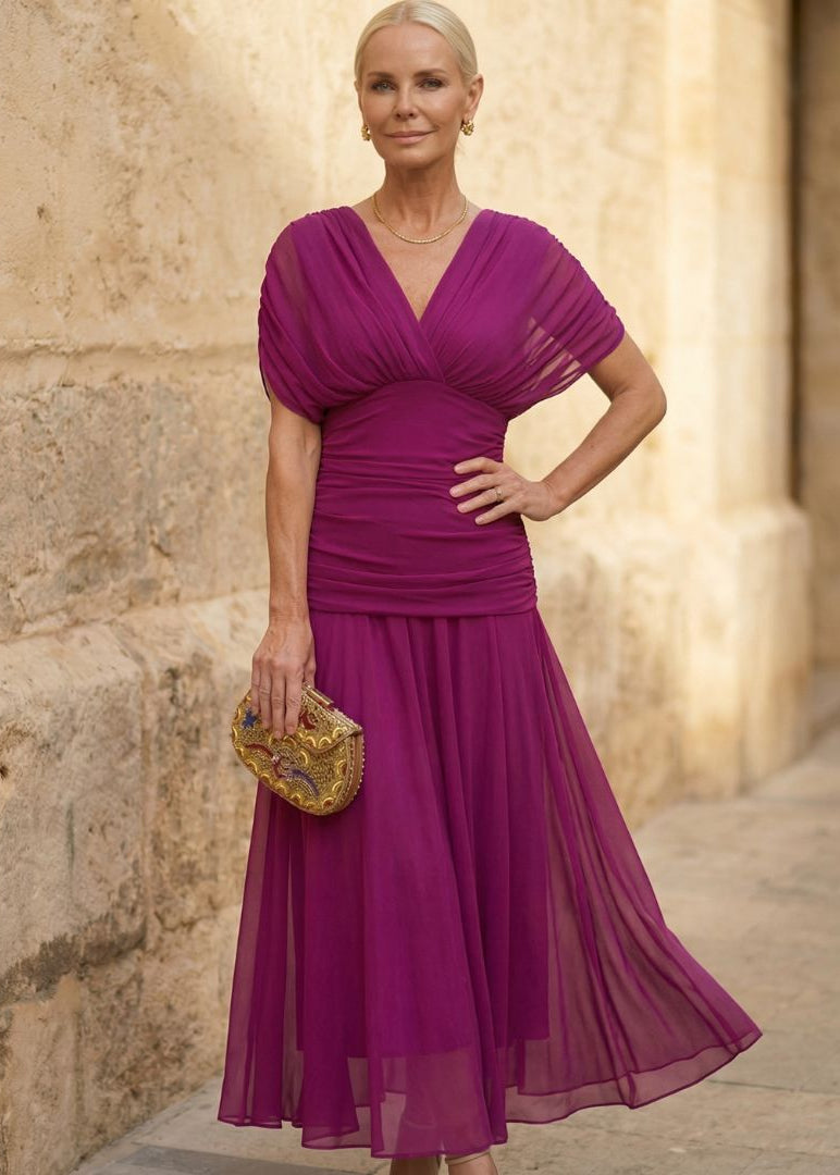 Fiona | Elegante Abito Fucsia