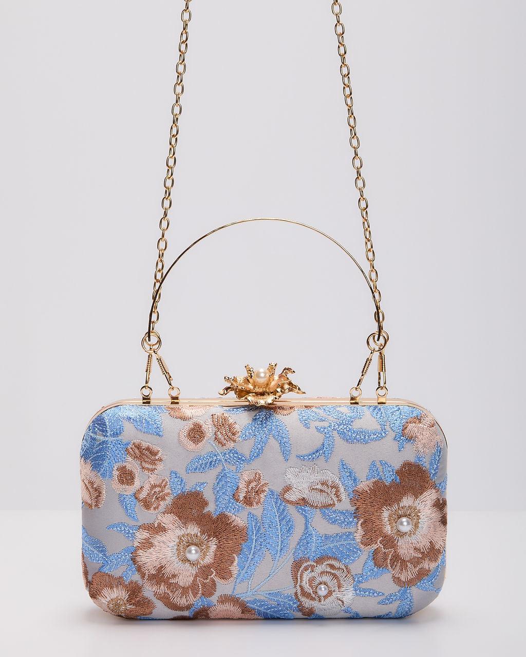Clutch Rigida Ricamata Freesia