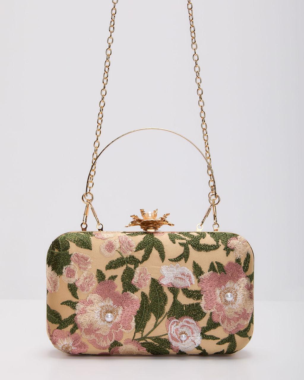Clutch Rigida Ricamata Freesia