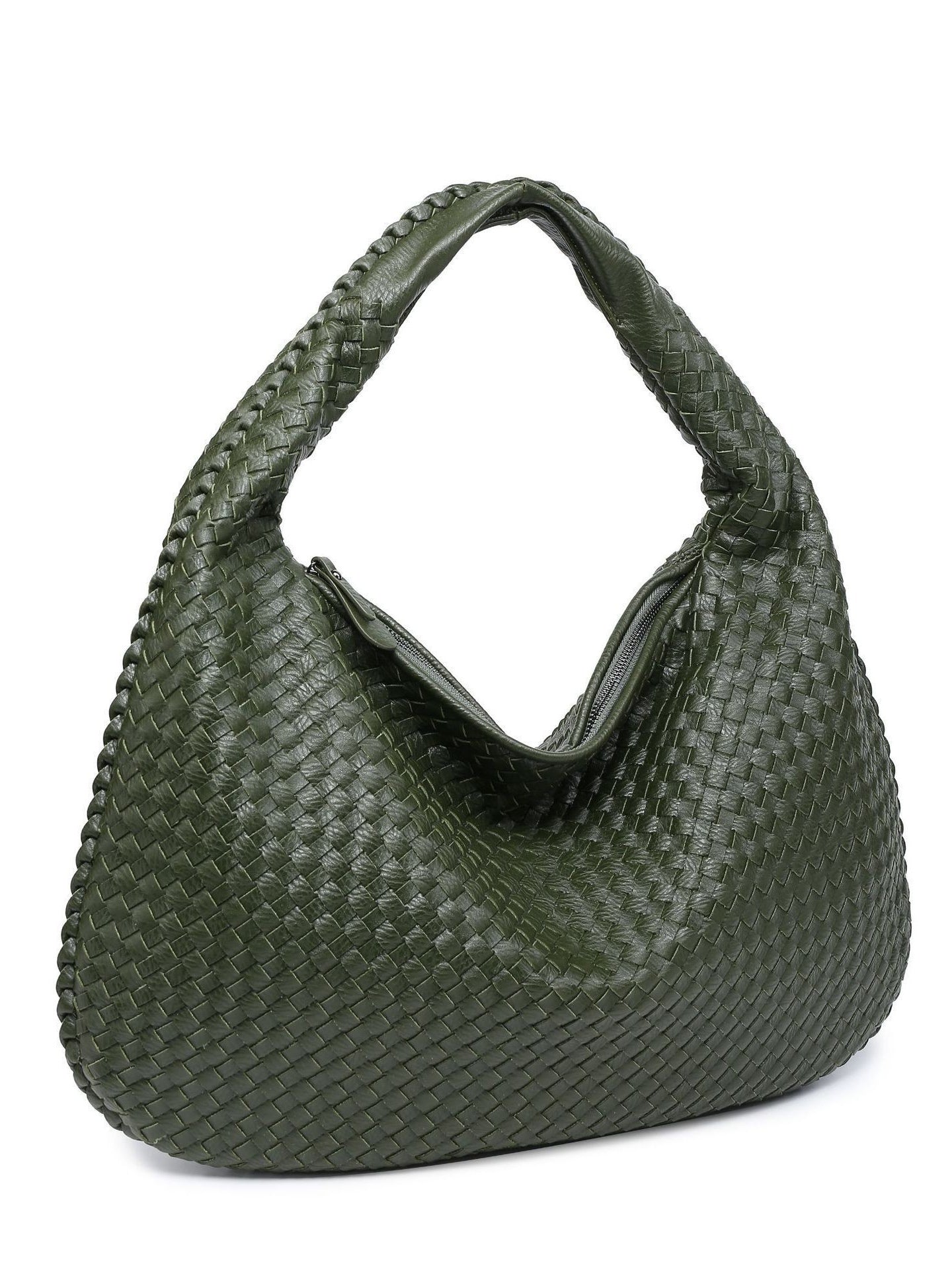 Borsa in Pelle Intrecciata alla Moda