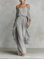 Renatta | Completo fluido due pezzi grigio